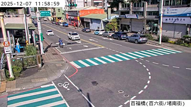 基隆市道路 百福橋 氣溫22.3℃