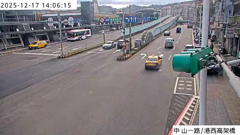 基隆市 中山區 中山一路 港西高架 cctv 監視器 即時交通資訊